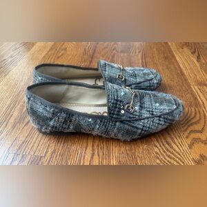 Sam Edelman Loraine Bit Loafer Sequined Plaid Women Sz 8